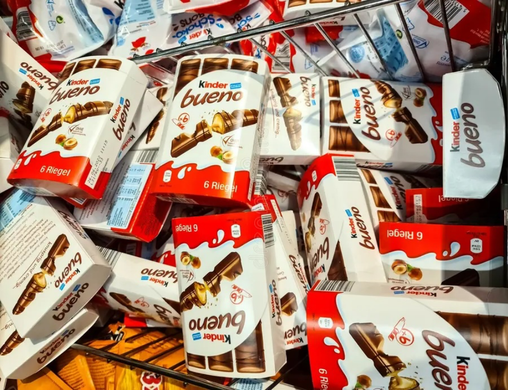 Lotes de productos Kinder vendidos en TikTok Shop