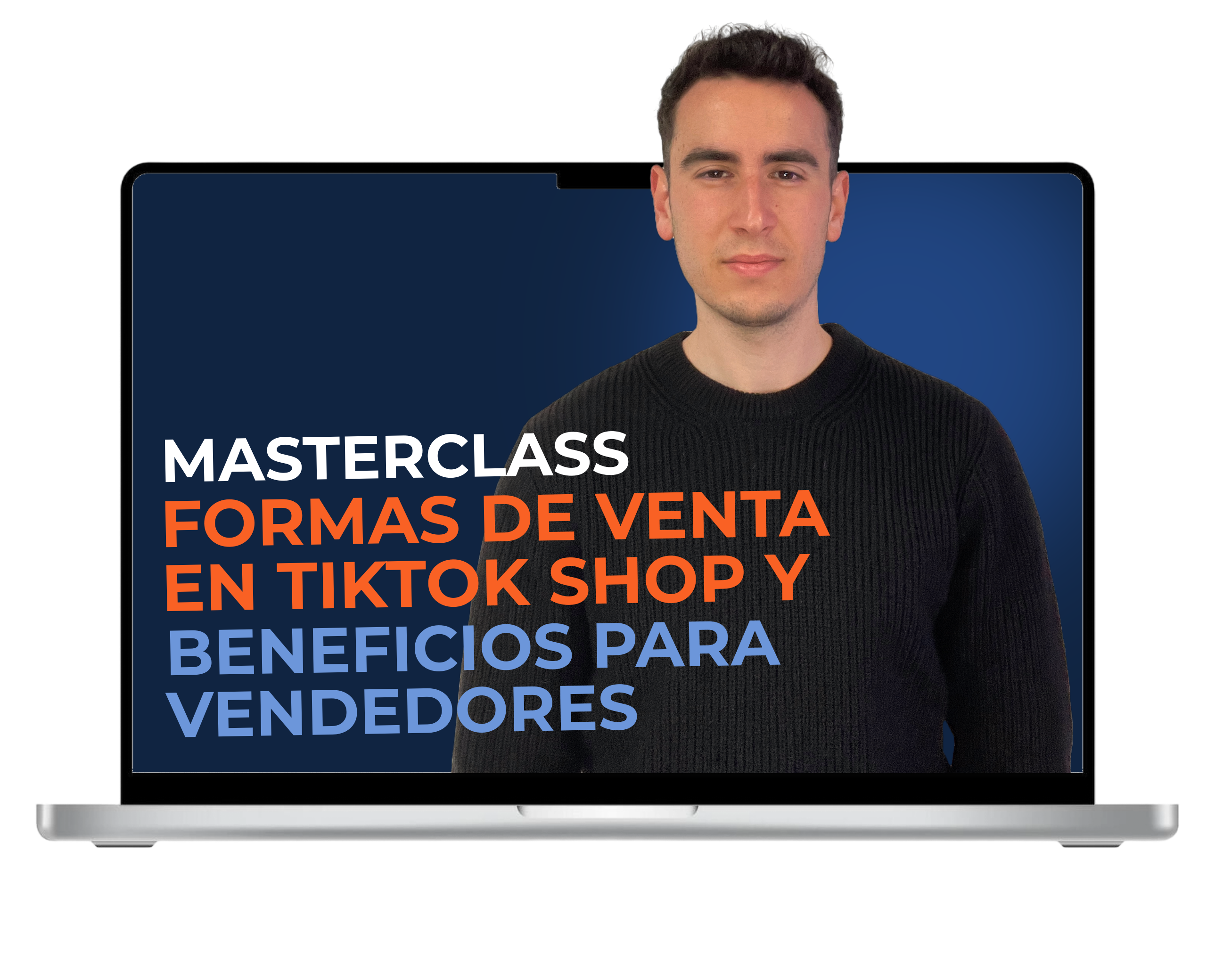 ordenador portatil previsualizacion contenido tiktok shop de expresionismo